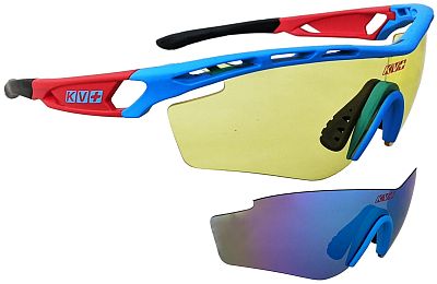 Превью  Очки лыжные KV+ Sprint Blue/Red, Линзы: Жёлтая, Синяя (SG11.12)
